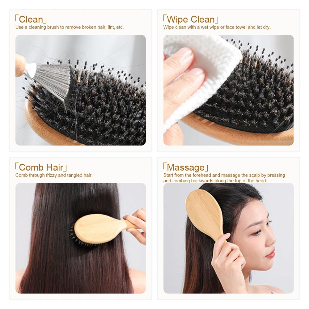 EcoLuxe™ Bamboo Detangling Brush
