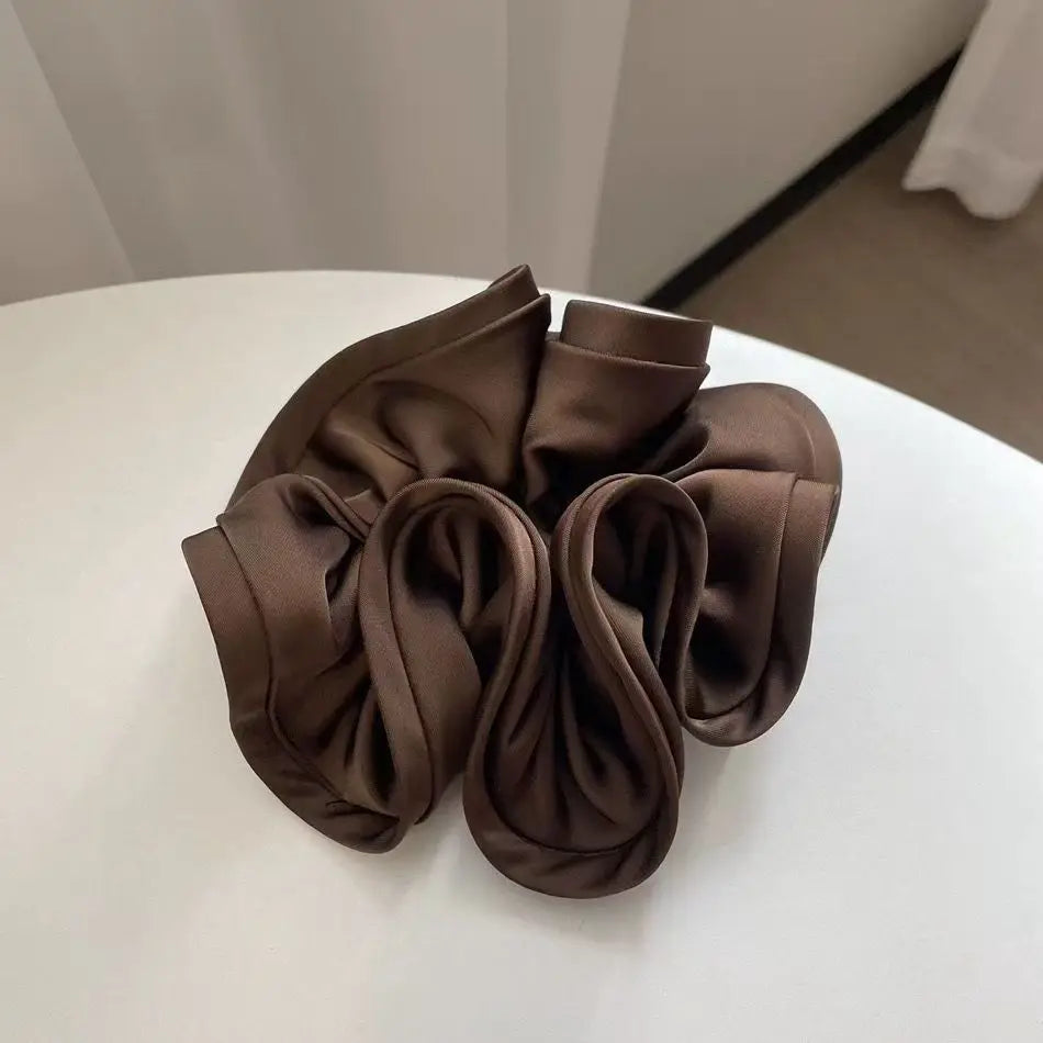 Parisian Satin Bloom Hair Tie