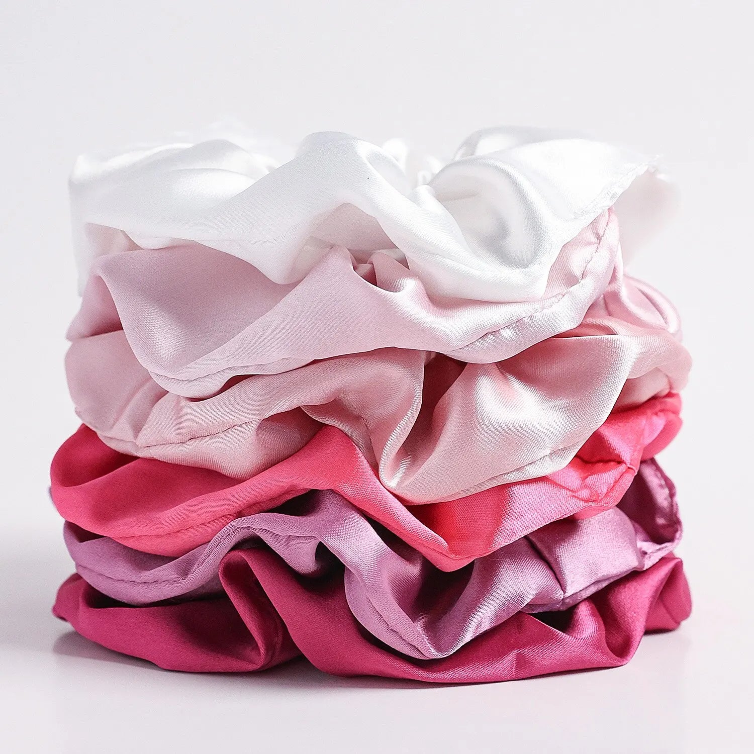 SilkCloud™ 6-Piece Satin Scrunchie Set