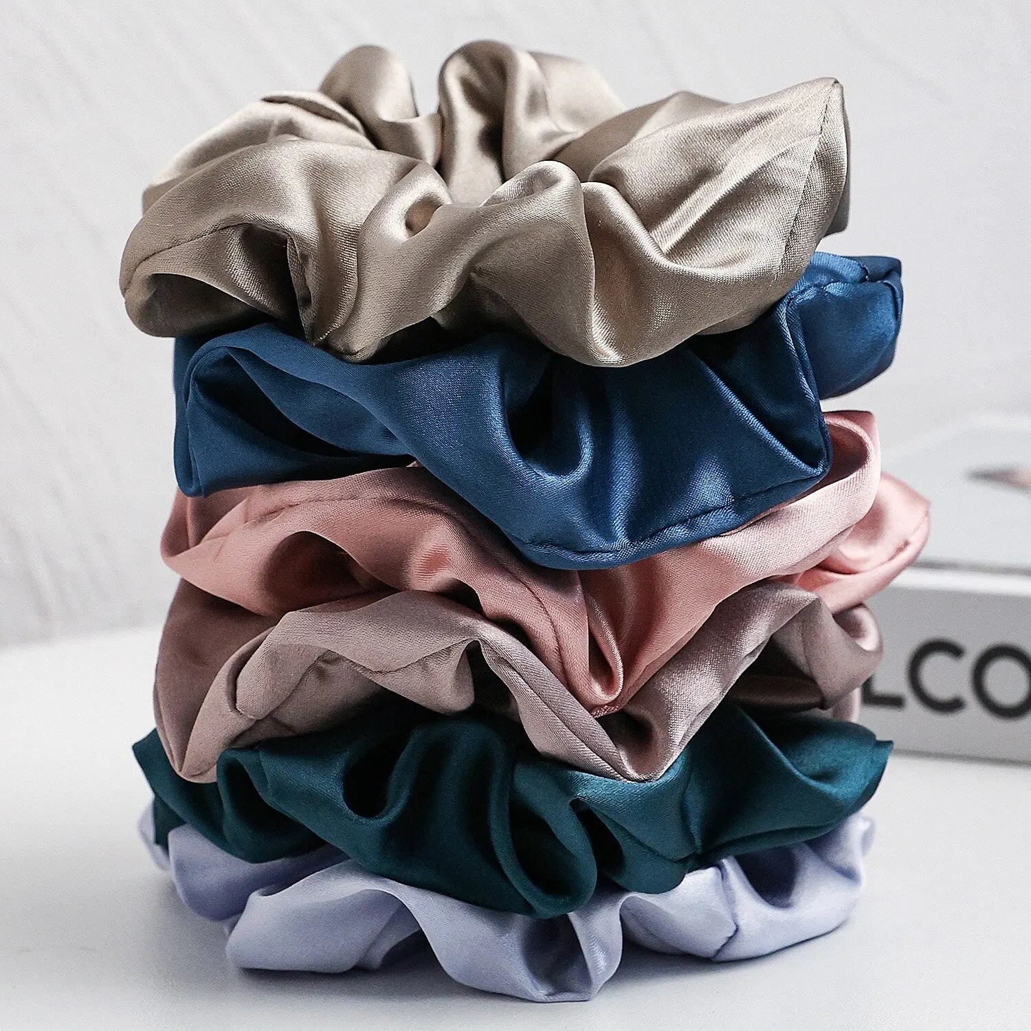 SilkCloud™ 6-Piece Satin Scrunchie Set