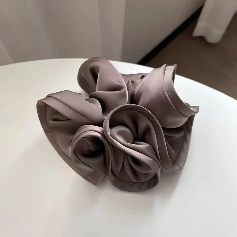 Parisian Satin Bloom Hair Tie