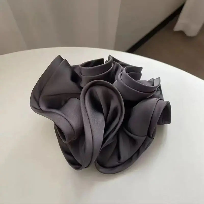 Parisian Satin Bloom Hair Tie