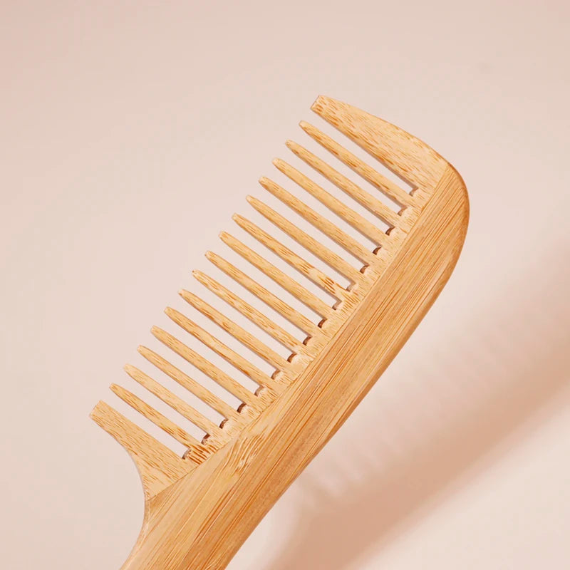 EcoLuxe™ 2-Piece Bamboo Hair Comb Set