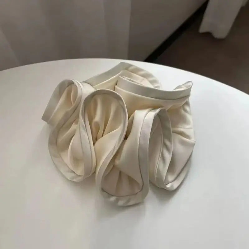 Parisian Satin Bloom Hair Tie