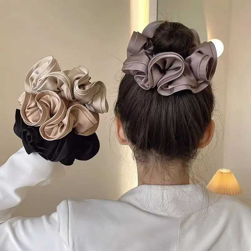 Parisian Satin Bloom Hair Tie