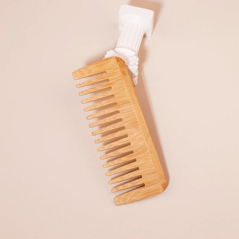 EcoLuxe™ 2-Piece Bamboo Hair Comb Set