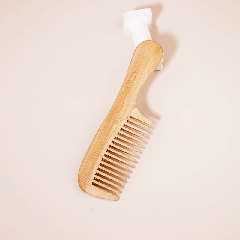 EcoLuxe™ 2-Piece Bamboo Hair Comb Set