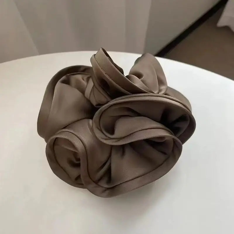 Parisian Satin Bloom Hair Tie